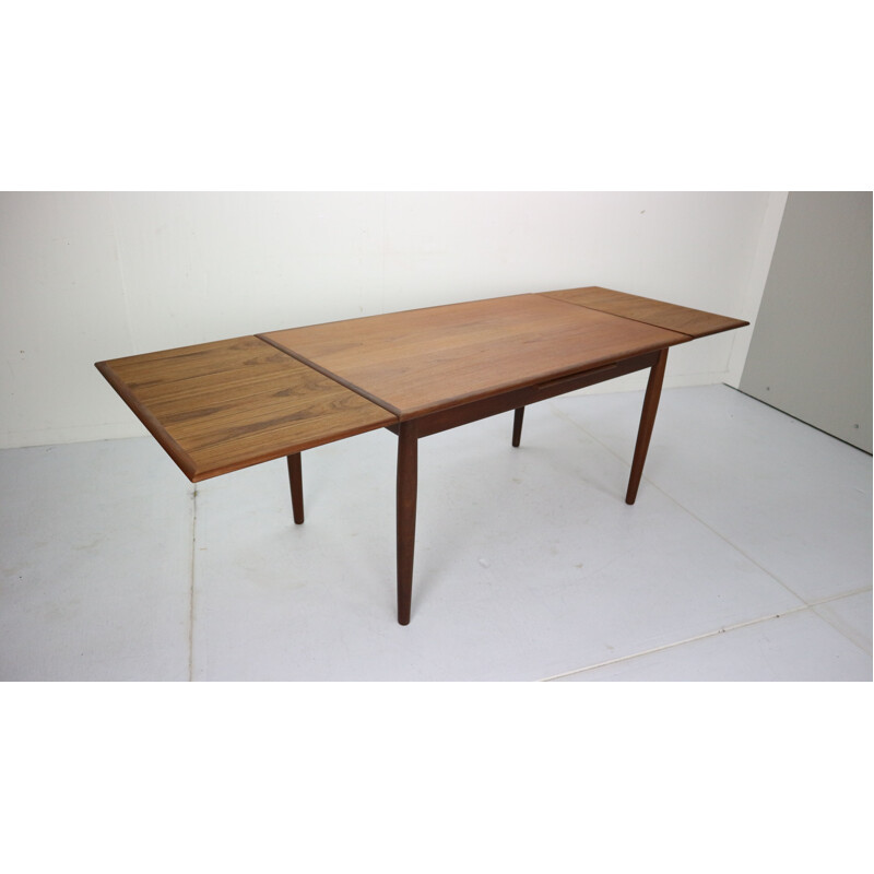 Vintage extendable teak dining table, Denmark, 1960s