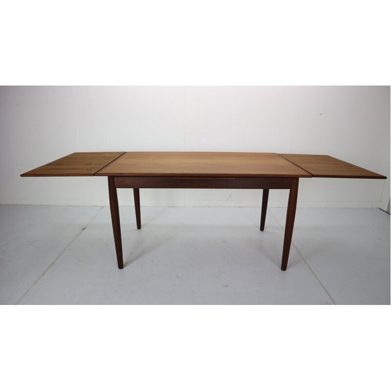 Vintage extendable teak dining table, Denmark, 1960s