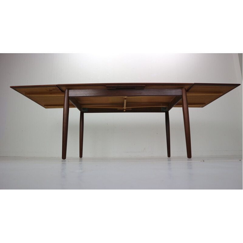 Vintage extendable teak dining table, Denmark, 1960s