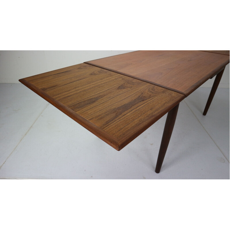 Vintage extendable teak dining table, Denmark, 1960s