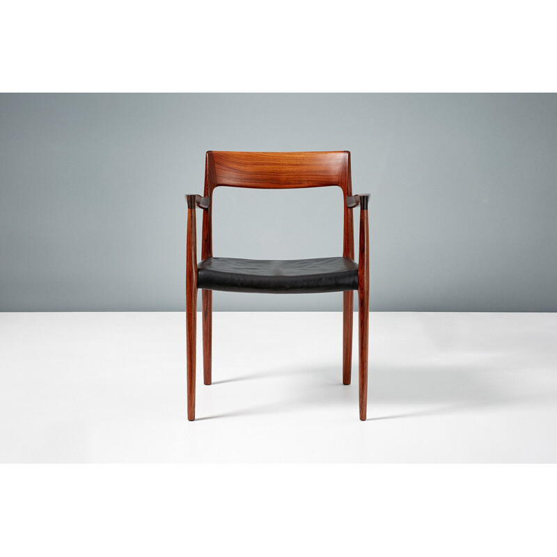 Vintage rosewood model 57 chair by Niels Moller, 1959