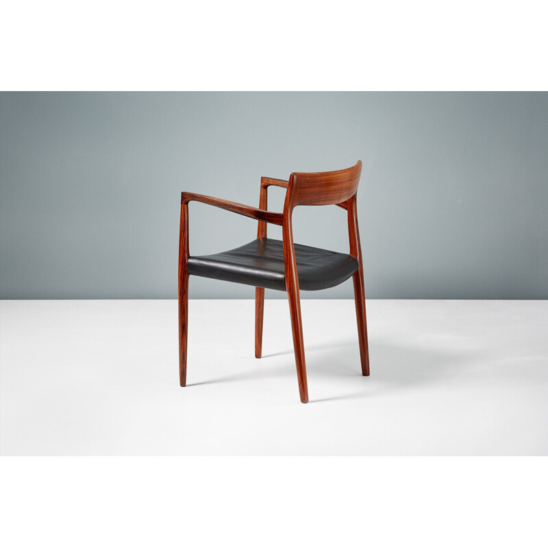 Vintage rosewood model 57 chair by Niels Moller, 1959