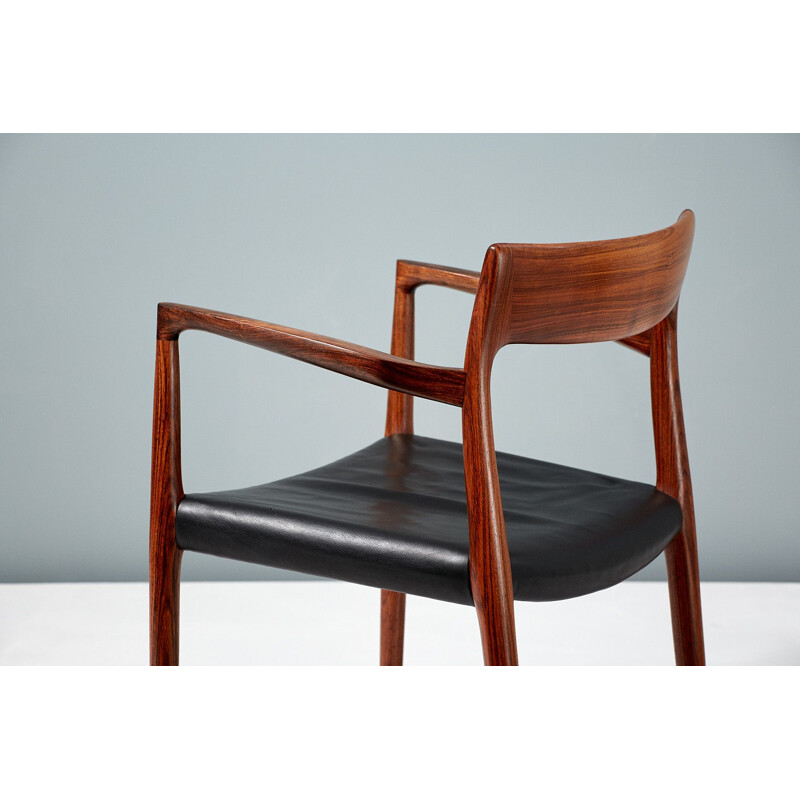 Vintage rosewood model 57 chair by Niels Moller, 1959