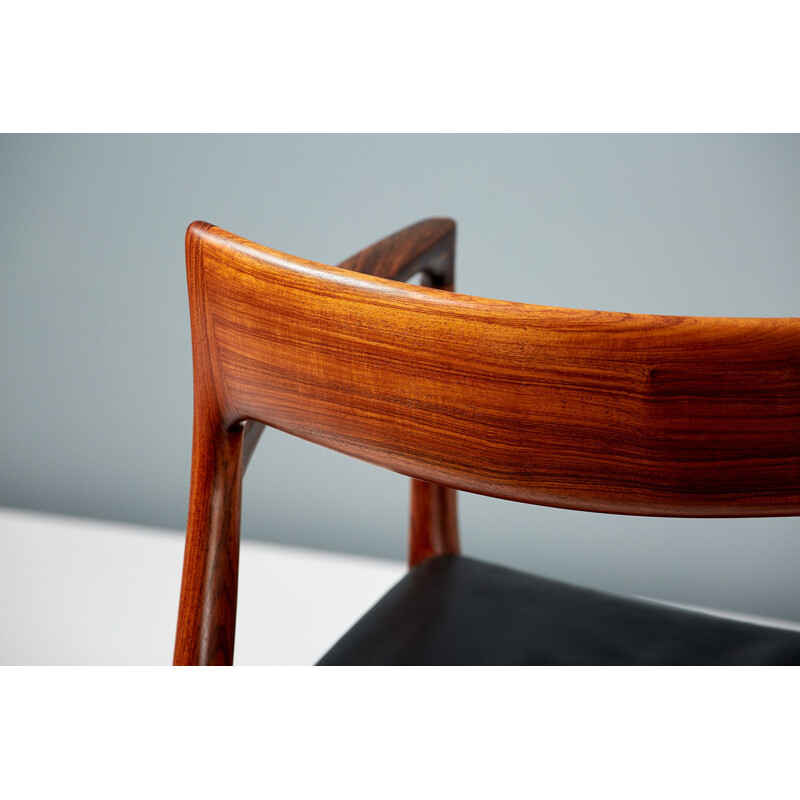 Vintage rosewood model 57 chair by Niels Moller, 1959