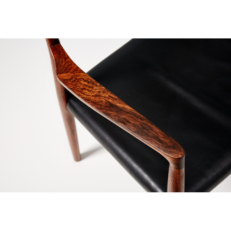 Vintage rosewood model 57 chair by Niels Moller, 1959