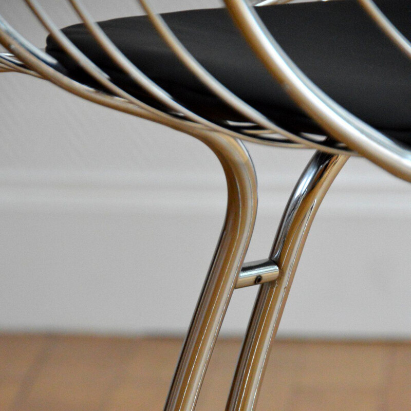 Ensemble de 4 chaises vintage par Gastone Rinaldi, 1970