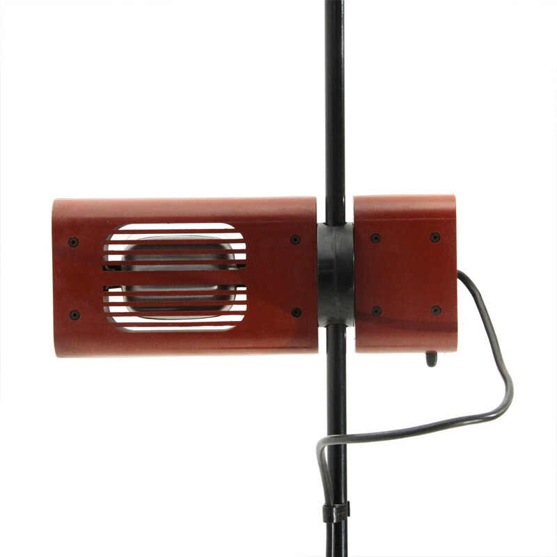 Red vintage floor lamp by Ernesto Gismondi by Artemide, 1970s