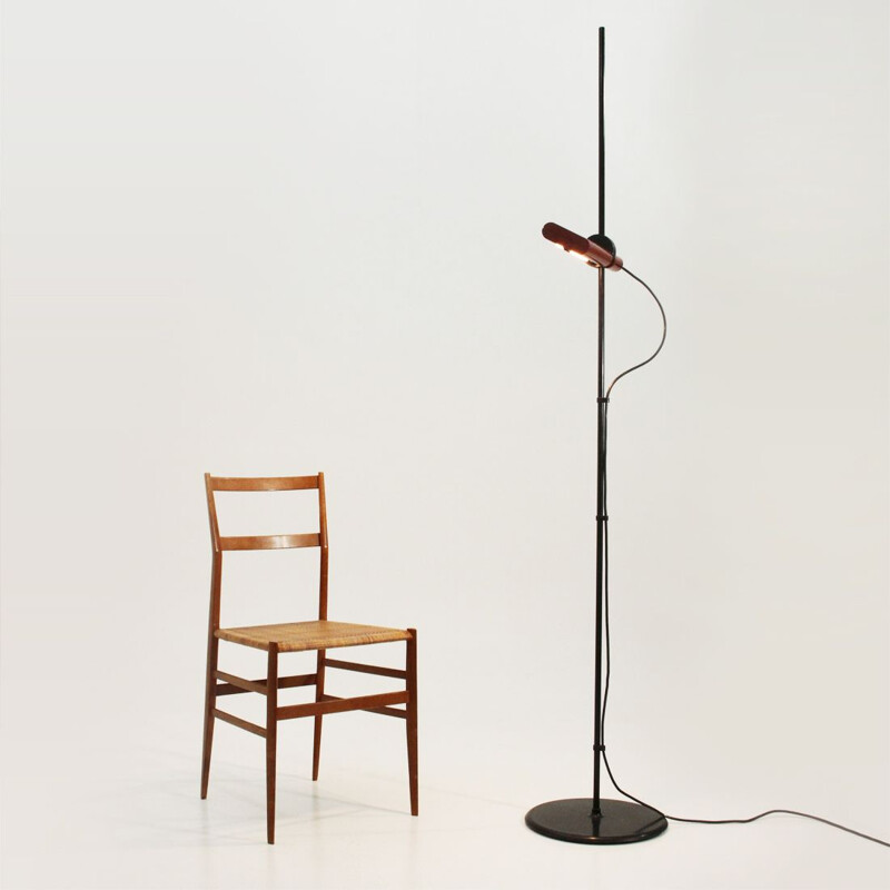 Red vintage floor lamp by Ernesto Gismondi by Artemide, 1970s