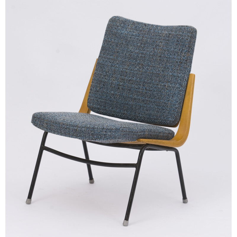 Grey vintage TON chair, 1960s