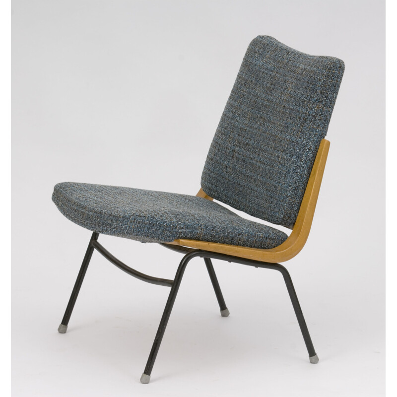 Grey vintage TON chair, 1960s