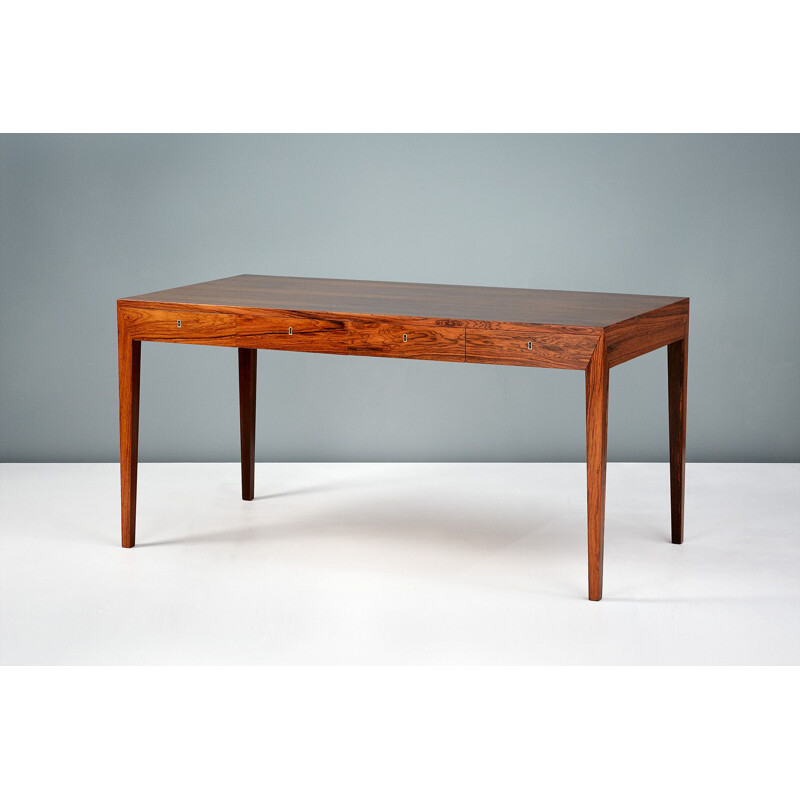 Rosewood vintage desk by Severin Hansen, 1950s