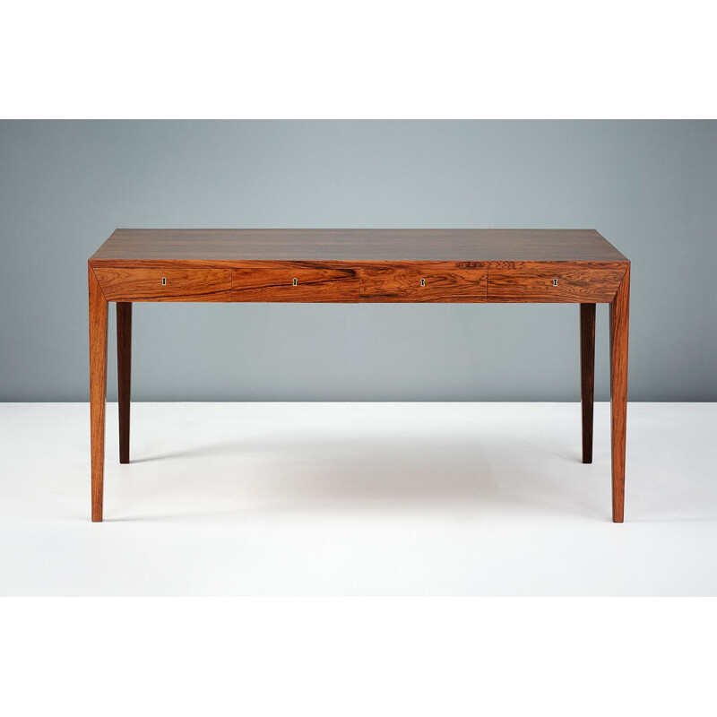 Rosewood vintage desk by Severin Hansen, 1950s