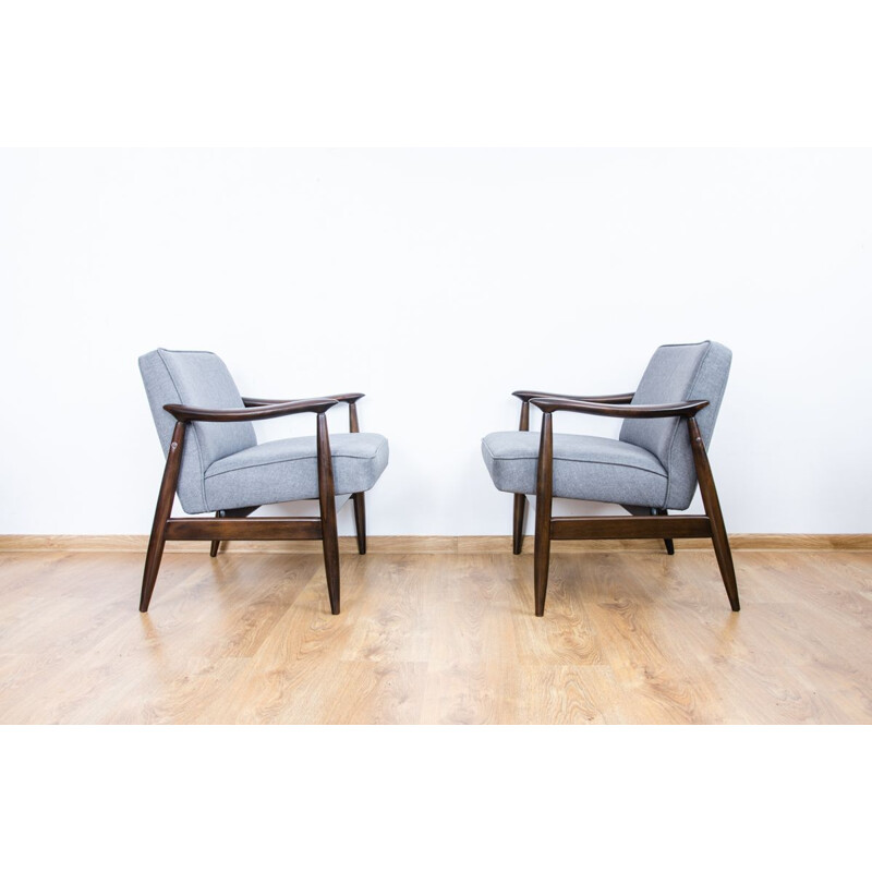 Set of 2 vintage armchairs by Juliusz Kędziorek for GFM, 1960s