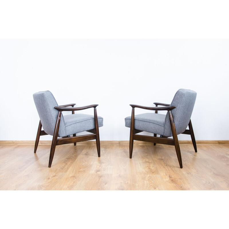 Set of 2 vintage armchairs by Juliusz Kędziorek for GFM, 1960s