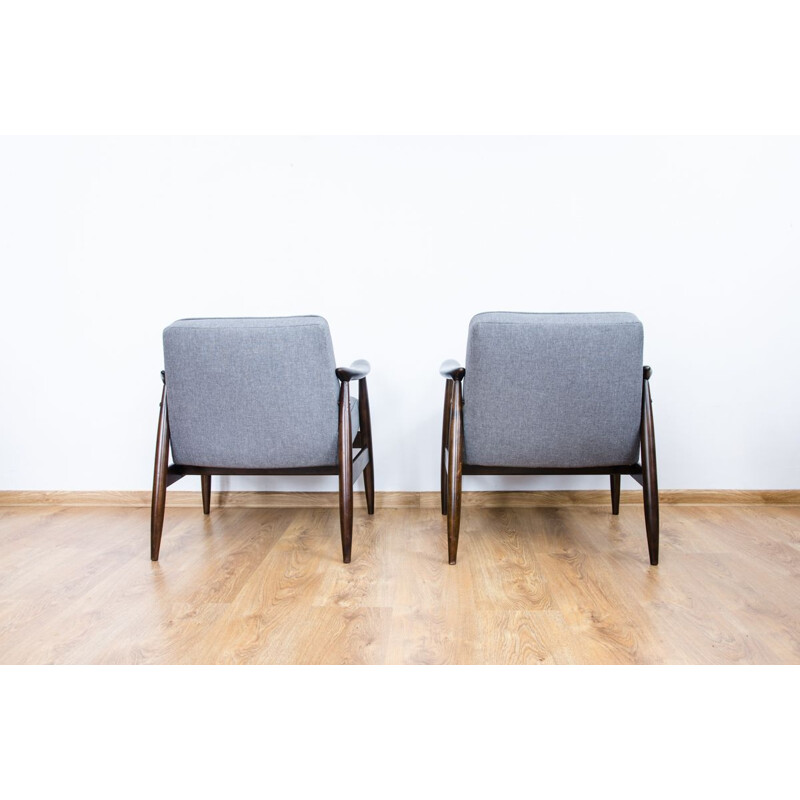 Set of 2 vintage armchairs by Juliusz Kędziorek for GFM, 1960s