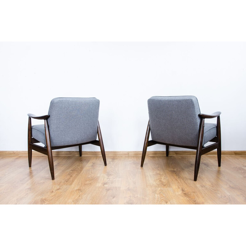 Set of 2 vintage armchairs by Juliusz Kędziorek for GFM, 1960s