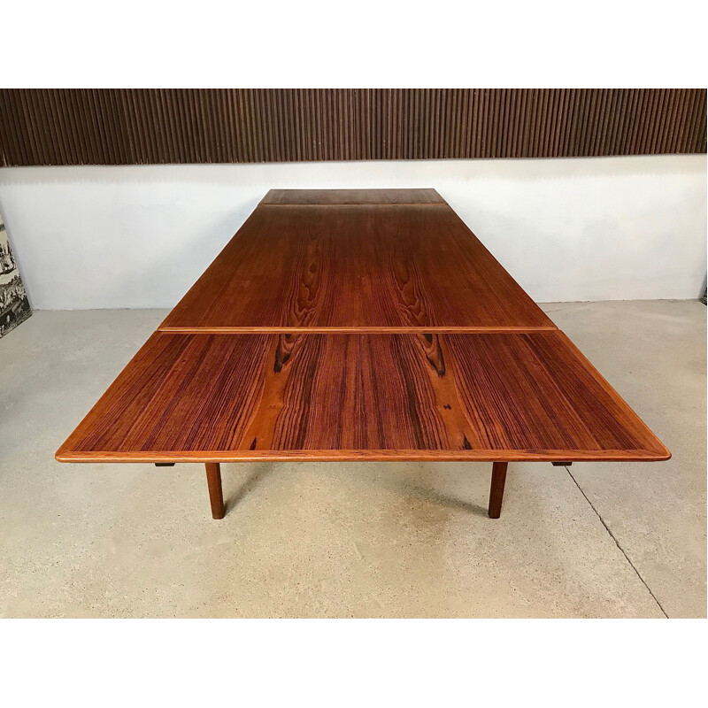 Teak danish vintage dining table by Johannes Andersen for Uldum Møbelfabrik, 1960s