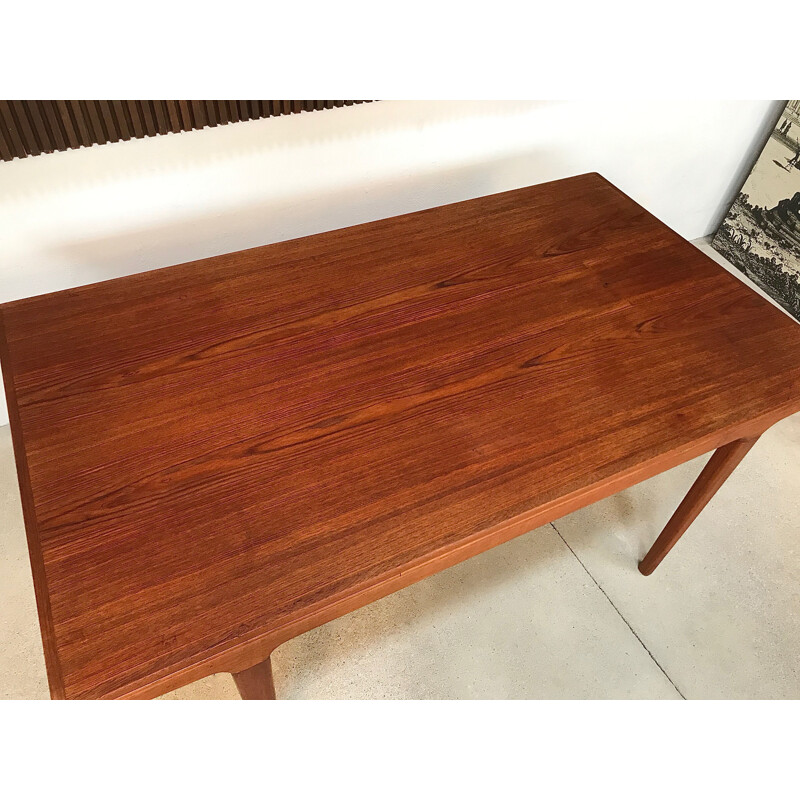 Teak danish vintage dining table by Johannes Andersen for Uldum Møbelfabrik, 1960s