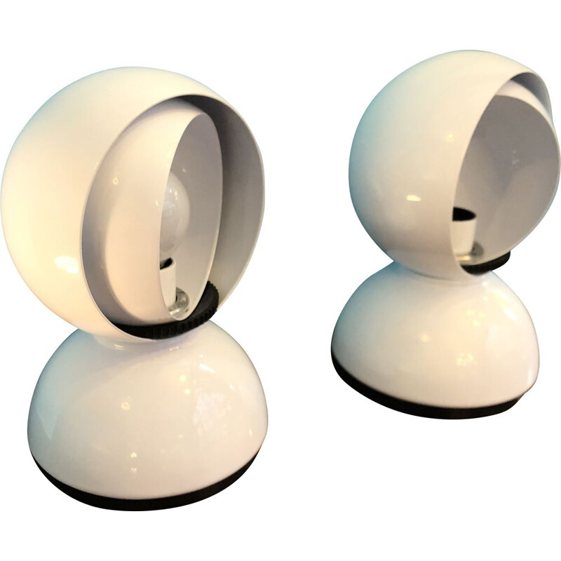 Set of 2 vintage lamps "Eclisse" by Vico Magistretti for Artemide