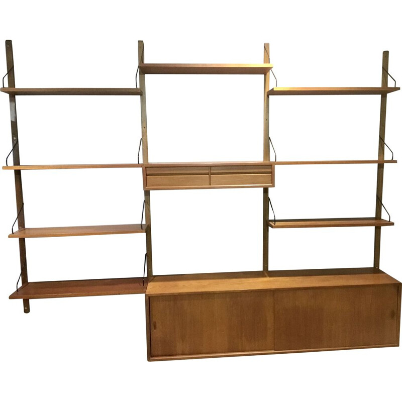 Vintage wall unit by Poul Cadovius for Cado, Denmark, 1960s