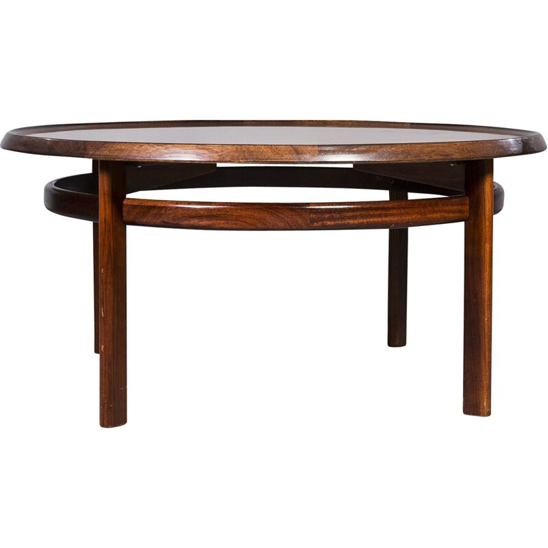 Rosewood vintage coffee table by Torbjørn Afdal for Bruksbo, 1960s