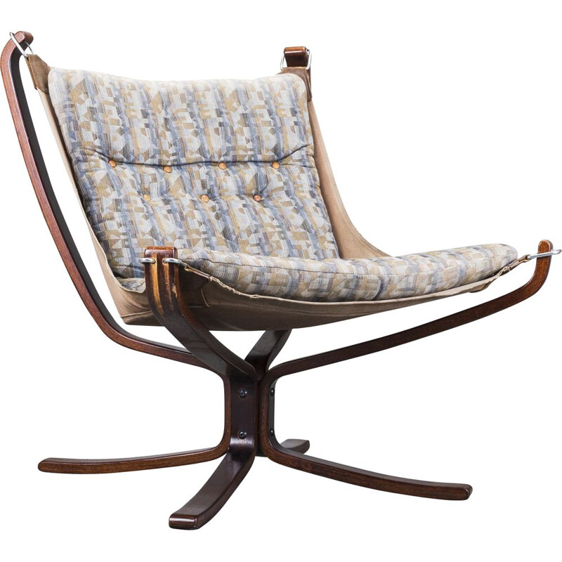 Vintage Falcon fauteuil van Sigurd Ressell voor Vatne Mobler, 1970