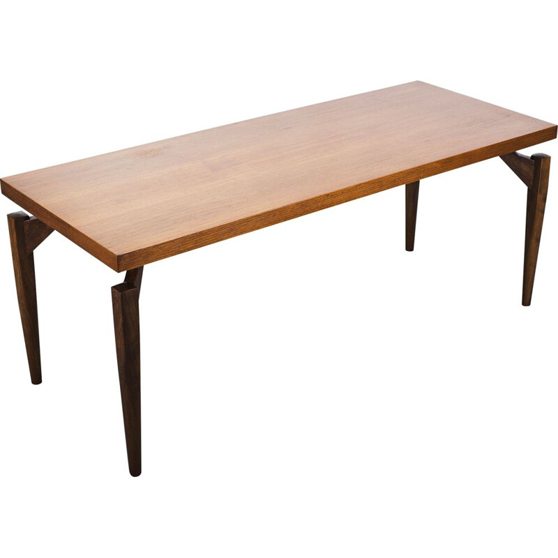 Scandinavian vintage teak coffee table, 1960