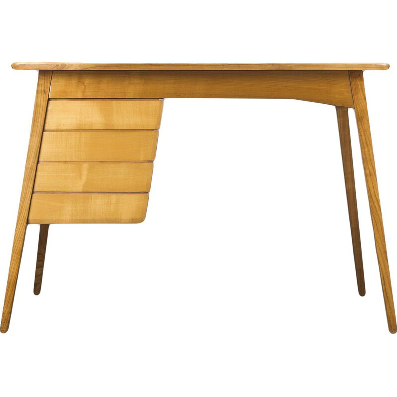 Cherrywood german vintage desk, 1960s