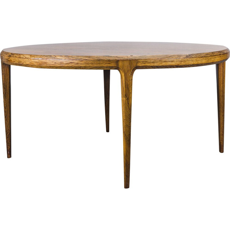 Rosewood danish vintage coffee table by Johannes Andersen for CFC Silkeborg, 1960s
