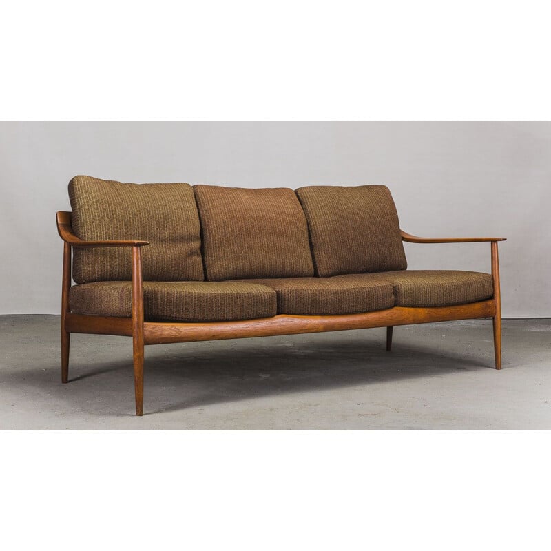 Ensemble de salon vintage en teck danois par Walter Knoll, 1960