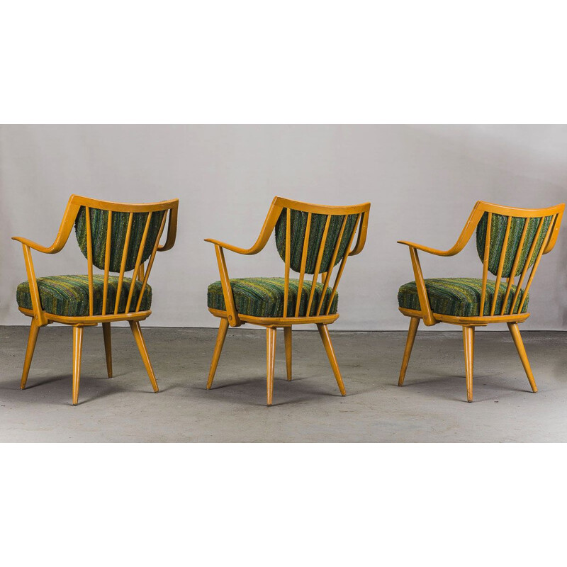 Set of 6 german beech vintage armchairs from Casala, 1950s