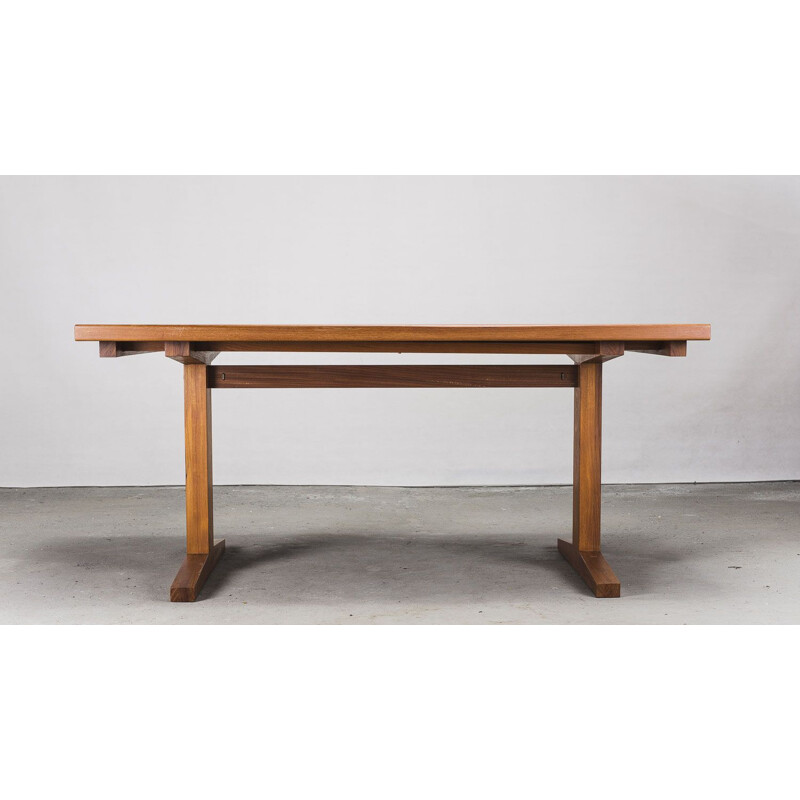 Danish extendable teak vintage dining table, 1960s