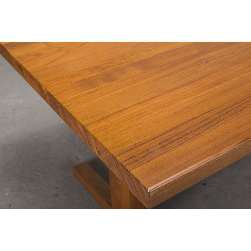 Danish extendable teak vintage dining table, 1960s