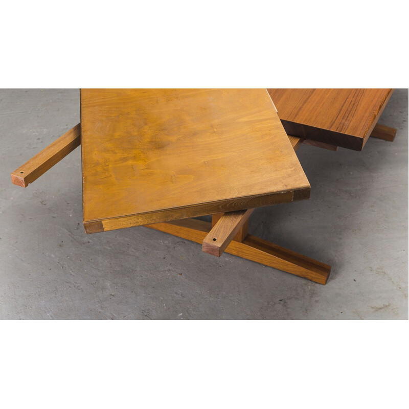 Danish extendable teak vintage dining table, 1960s