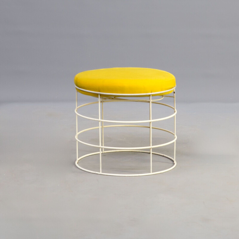 Vintage T1 wire stool by Verner Panton for Plus Linje, 1960