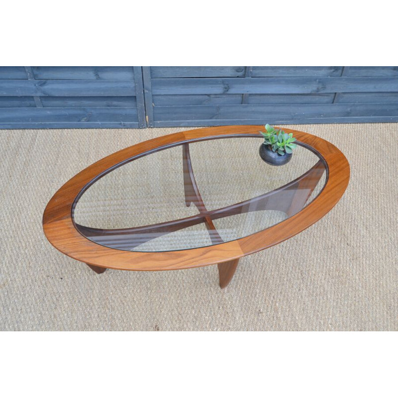 Vintage oval coffee table by G-Plan - ASTRO model