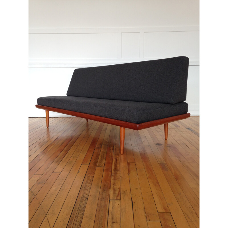 Sofa bed "Minerva" in teak, wool and metal, Peter Hvidt and Orla Molgaard-Nielsen - 1960s