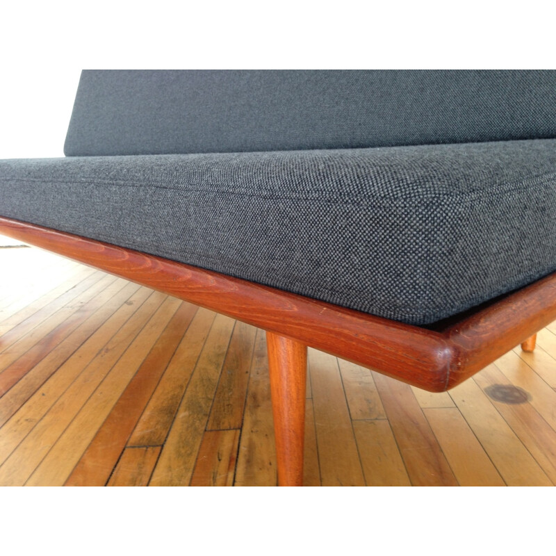 Sofa bed "Minerva" in teak, wool and metal, Peter Hvidt and Orla Molgaard-Nielsen - 1960s