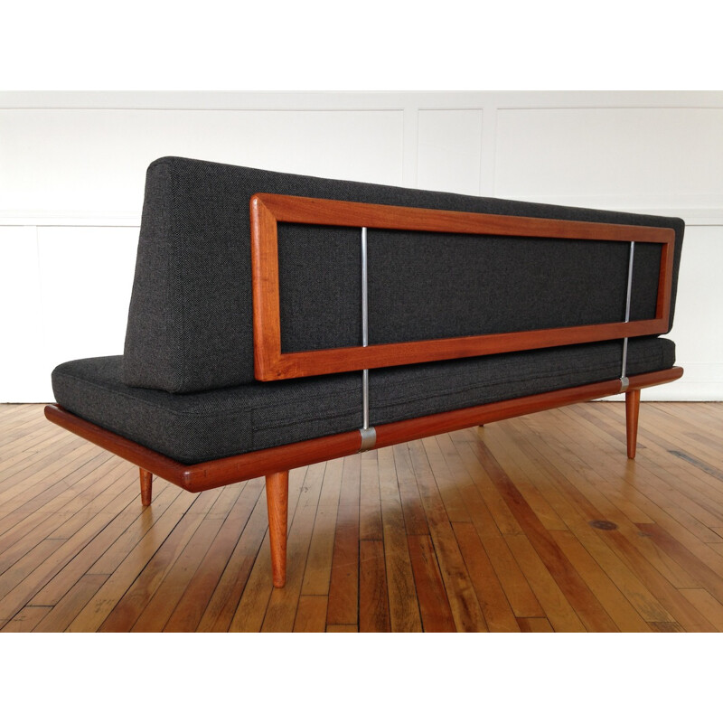 Sofa bed "Minerva" in teak, wool and metal, Peter Hvidt and Orla Molgaard-Nielsen - 1960s