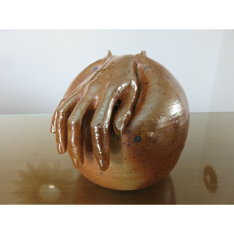 Vintage sandstone sculpture by Jef Condon 1976