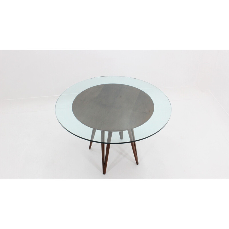 vintage Italian design round dining table 1950s