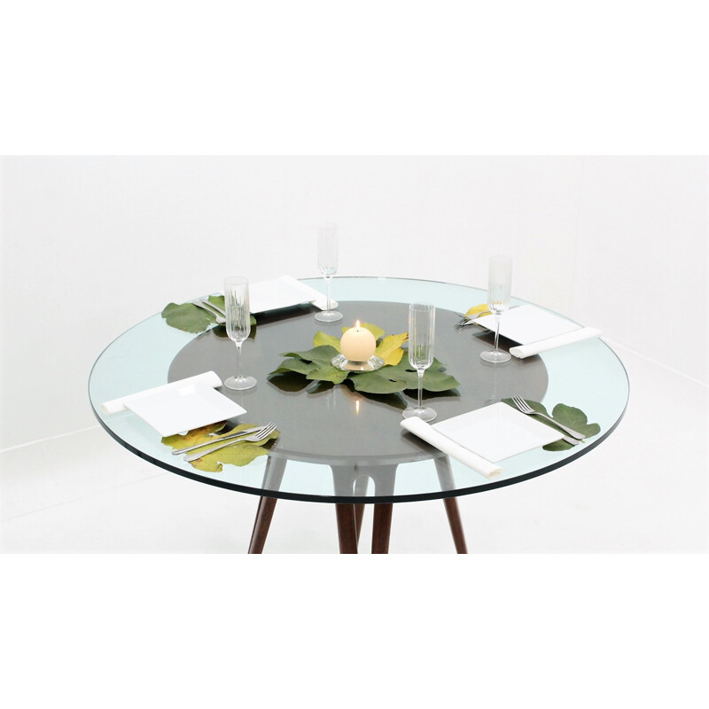 vintage Italian design round dining table 1950s