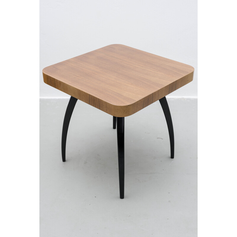 Spojene side table model "H259" in wood, Jindrich HALABALA - 1930s
