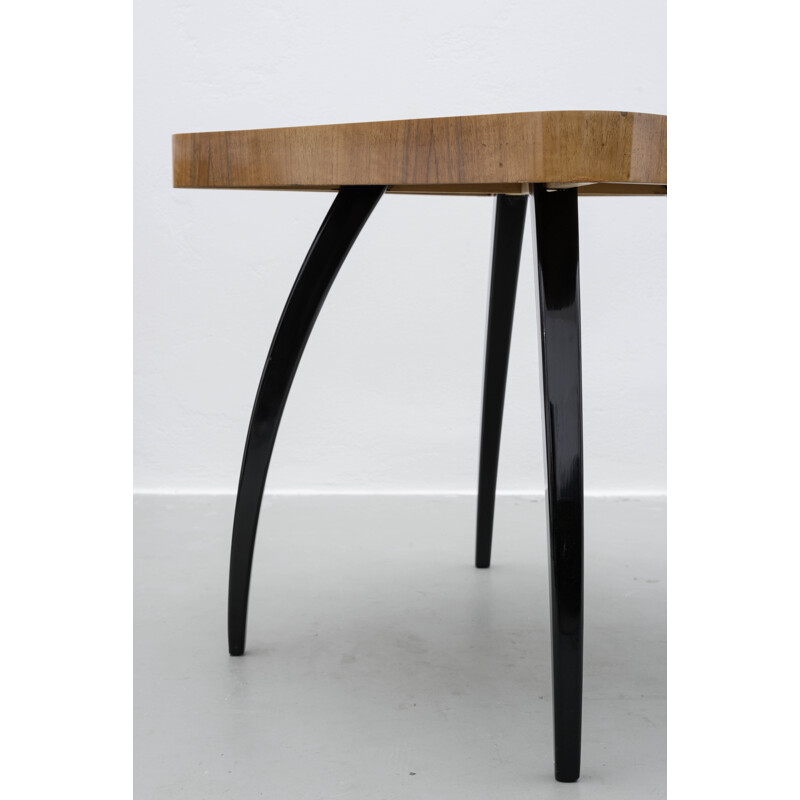 Spojene side table model "H259" in wood, Jindrich HALABALA - 1930s