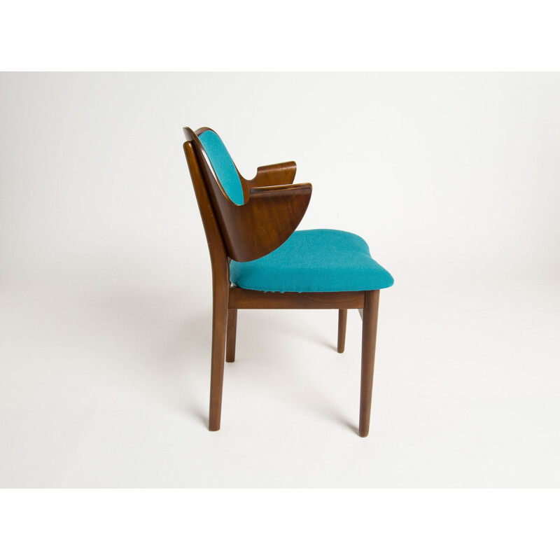 Set of 2 vintage chairs by Hans Olsen for Bramin Mobler, Denmark, 1950s