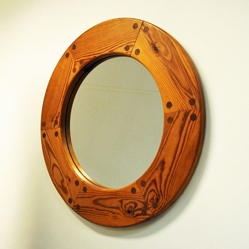 Vintage wall mirror by Uno & Östen Kristiansson, Sweden, 1950s