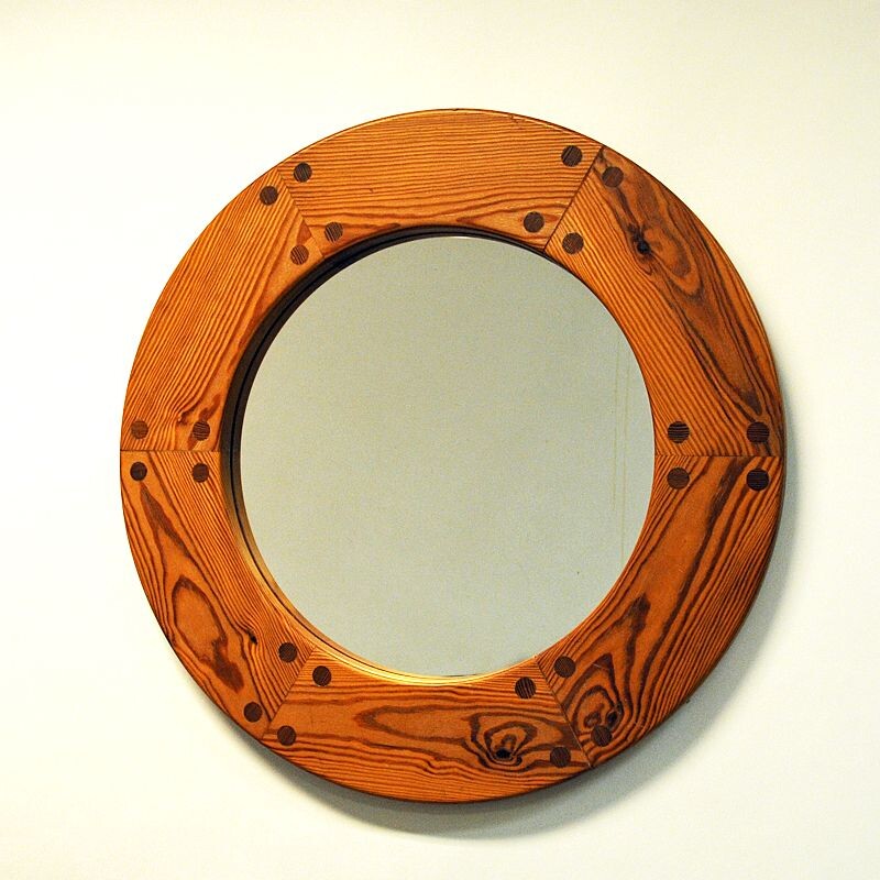 Vintage wall mirror by Uno & Östen Kristiansson, Sweden, 1950s