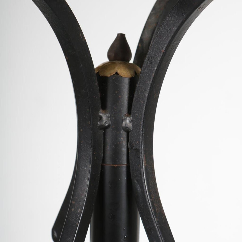 Vintage coat rack in metal and brass, France