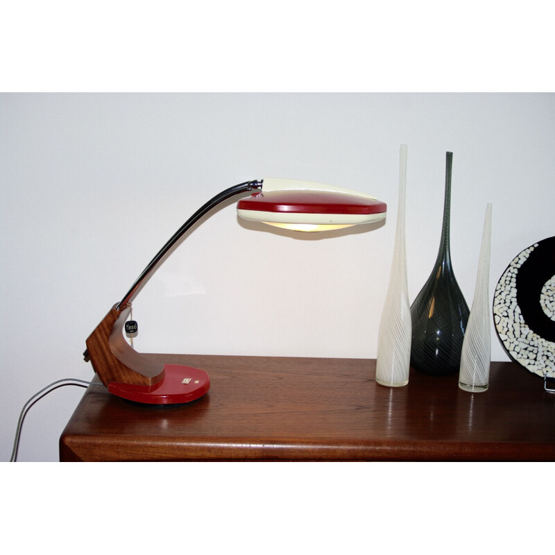 Vintage Falux swivel lamp for Fase, Madrid 1960