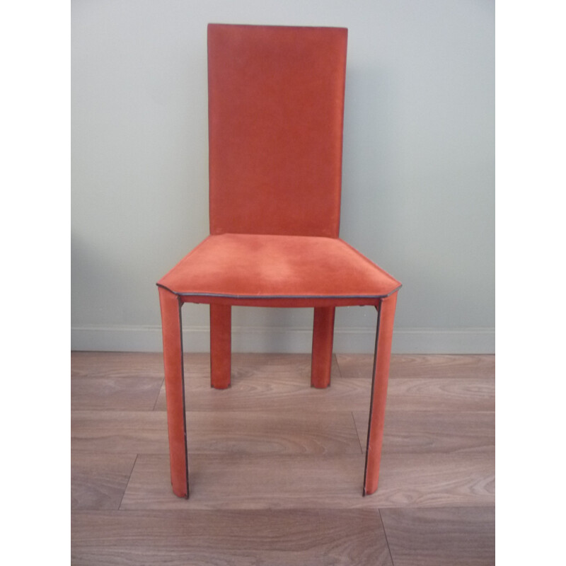 Set of 6 De Couro of Brazil chairs - 1980s